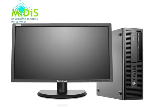 Комплект компьютер HP EliteDesk 800 G2 SFF Intel® Core™ i5 6400 2700MHz 6MB (6 gen) / 16 Gb / SSD 120 Gb + монитор 24 IPS MIX