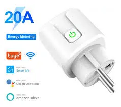 Умная wi-fi розетка 220В 20А с энергометром smart вай-фай