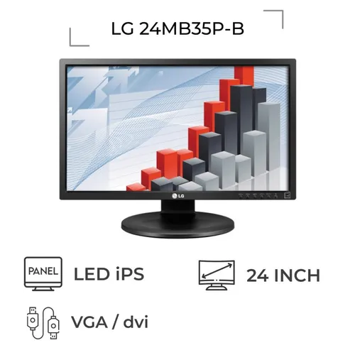 Монітор LG 24 24MB35P IPS FullHD 1920 x 1080 VGA + DVI