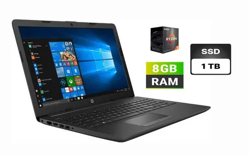 ноутбук HP 255 G7 15.6 AMD Ryzen 5 PRO 3500U 3700MHz 4MB / 8 Gb SSD 1TB M2 /1920x1080 Full HD Radeon Vega 8 Grade А Slim DVD-RW