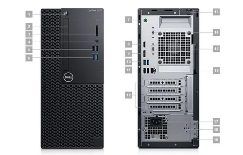 Dell OptiPlex 7060 MT Intel® Core i5 9400 2900MHz 9MB (9 Gen) 16 Gb SSD 120 | 500 Gb Intel® UHD Graphics 630