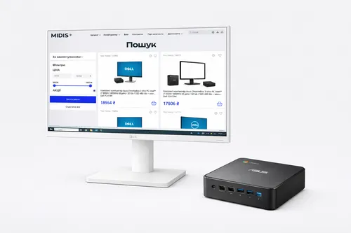 Комплект компьютер Asus ChromeBox 3 Mini PC Intel® Core™ i7 8550U 1800MHz (8 gen) / 8 Gb / SSD 240 Gb + монитор 24 LG 24BK550Y