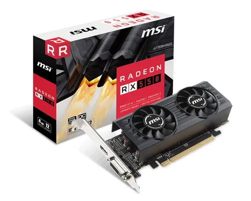 Видеокарта Radeon RX 550 4 GB DDR5 128 bit DP + 2xMINI DP Low Profile